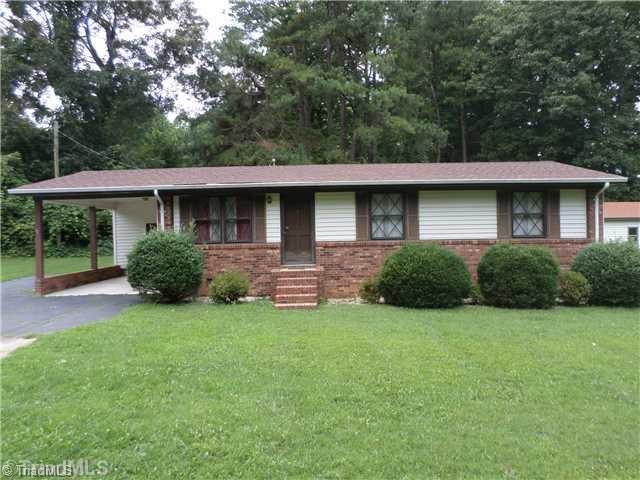1285 Frye Bridge Road Clemmons, NC 27012 - Photo 1 of 16 Exterior Front. One Level Living with attached carport and detached garage with workshop area.