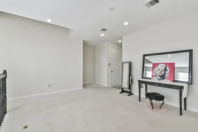 a view of room with furniture