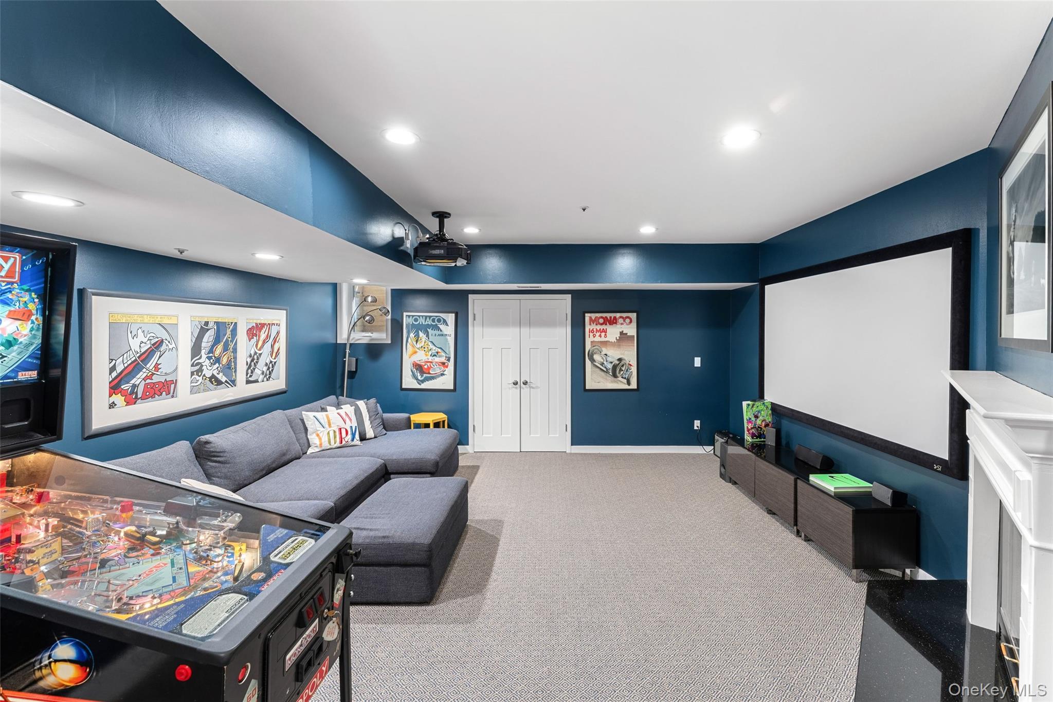 227 Boulder Ridge Road Scarsdale, NY 10583 - Photo 25 of 37 Alternate view of lower level home theatre/den