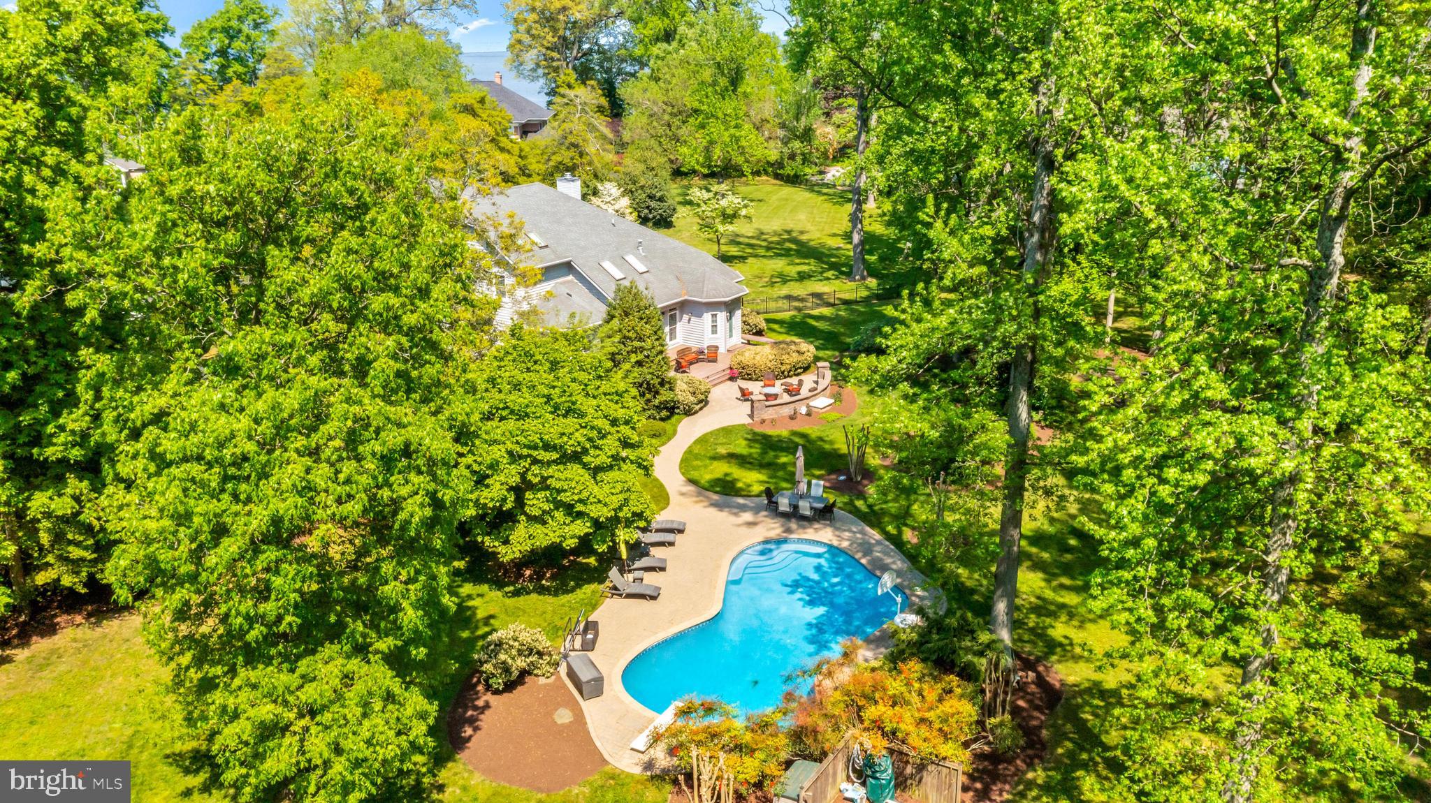 1552 Shipsview Road Annapolis, MD 21409 - Photo 5 of 129 Aerial view of entire 1-ac private property