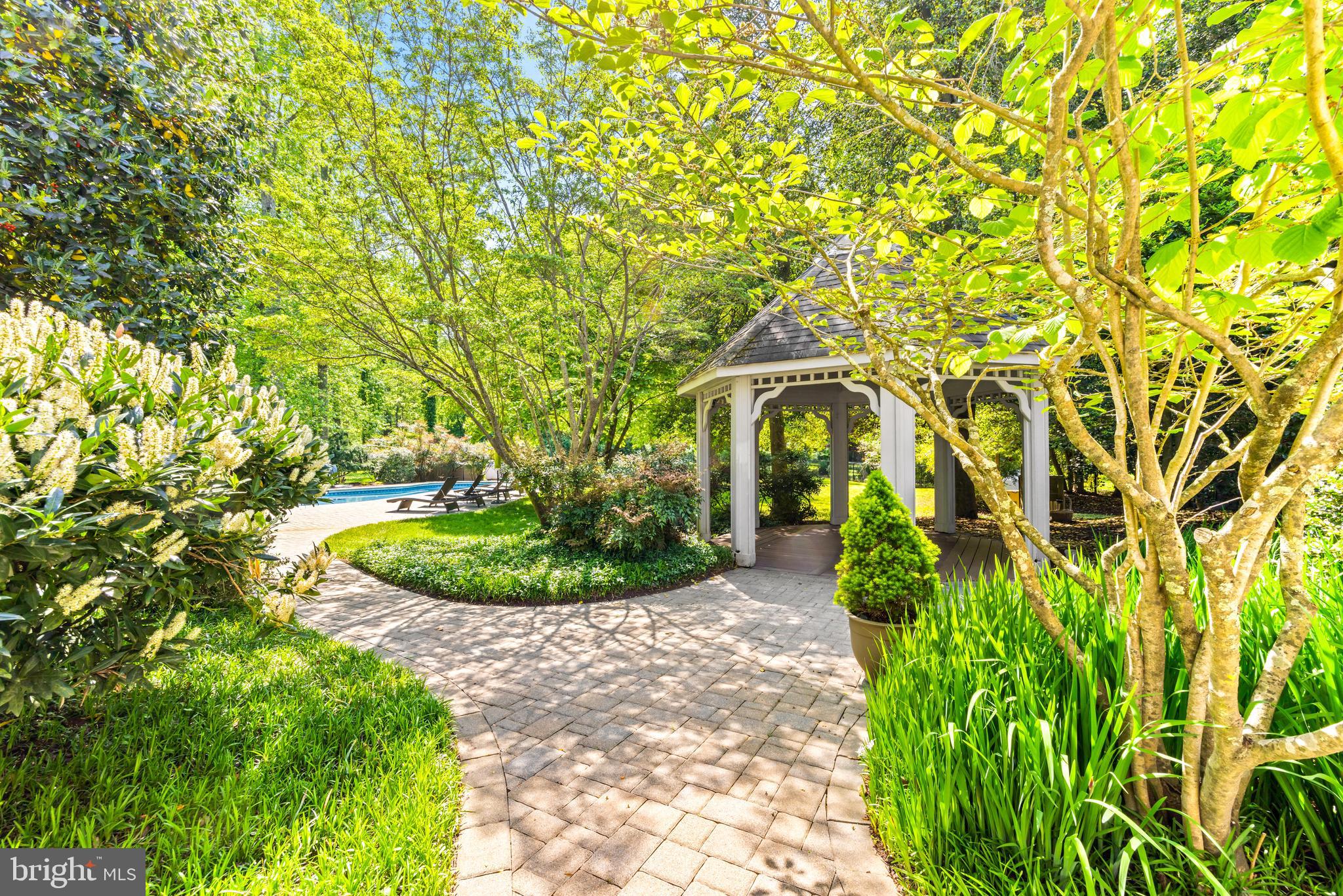 1552 Shipsview Road Annapolis, MD 21409 - Photo 74 of 129 Paver path from pool to gazebo