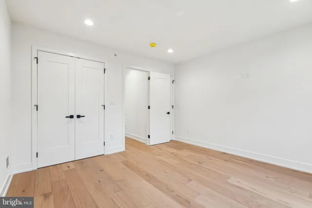 a front view of a multi story building