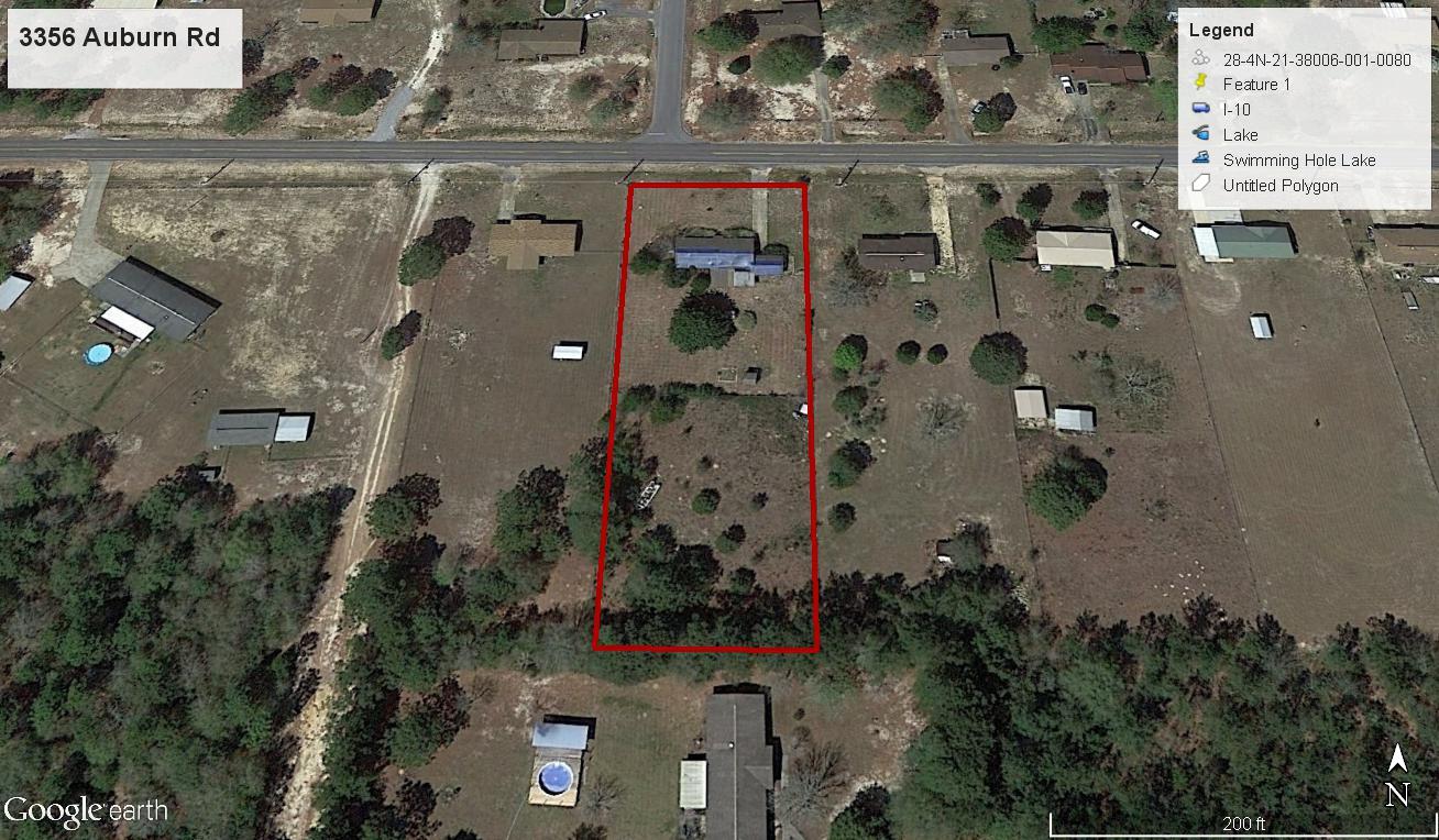 3356 Auburn Road Crestview, FL 32539 - Photo 34 of 34 an aerial view of a house