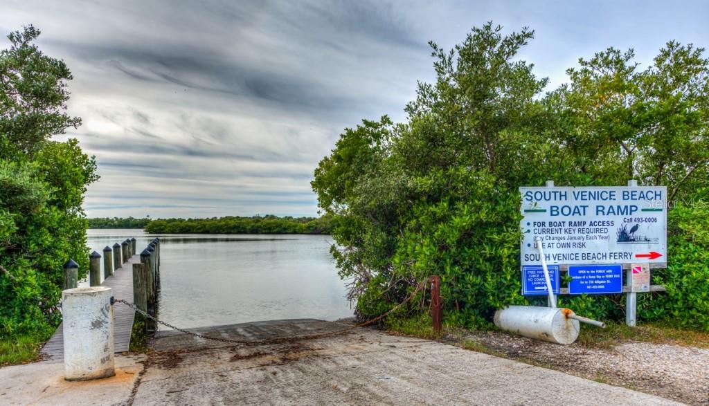 1453 Nantucket Road Venice, FL 34293 - Photo 32 of 35 The boat ramp at South Venice Beach. There is a kayak/canoe launch nearby as well.