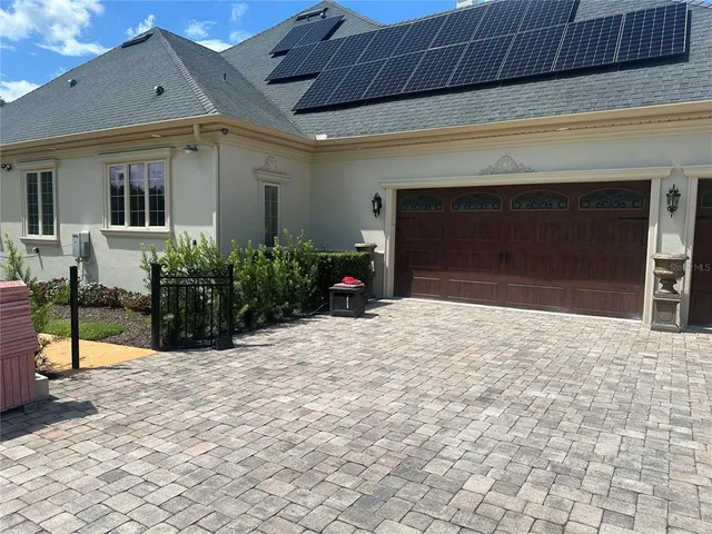 a view of a entryway door front of house
