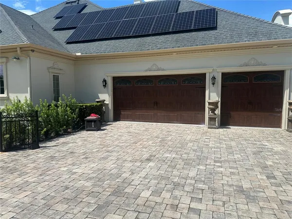 a view of a entryway door front of house