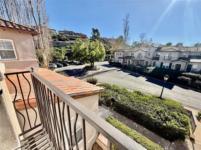 a view of city from balcony