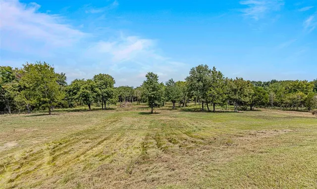 a view of a lake in between two chairs