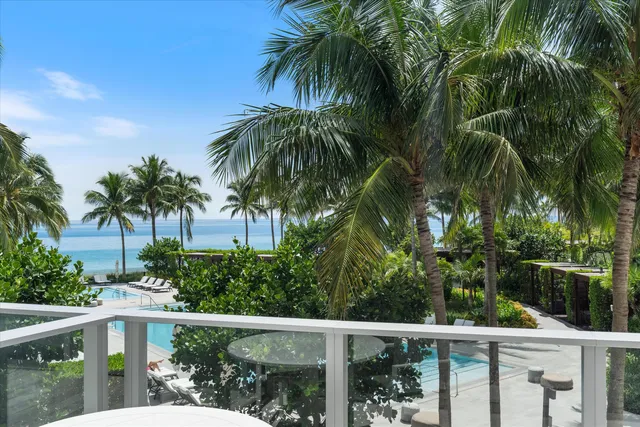 a building outdoor space with patio furniture