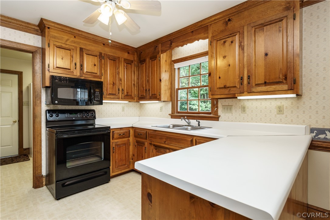 12901 Rivers Bend Road Chester, VA 23836 - Photo 15 of 29 a kitchen with stainless steel appliances a stove sink and microwave