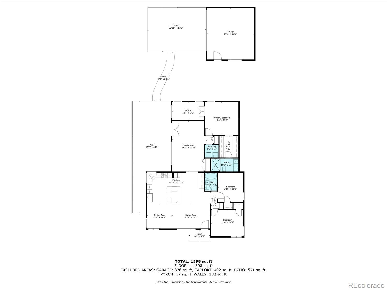 1065 South Monroe Street Denver, CO 80209 - Photo 32 of 32 a picture of a floor plan