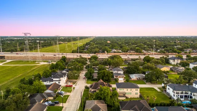 a view of a city with an ocean view