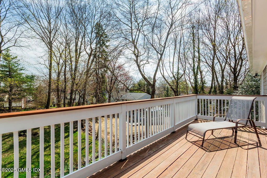 19 Stanwich Road Greenwich, CT 06830 - Photo 19 of 32 a view of balcony with wooden floor and fence