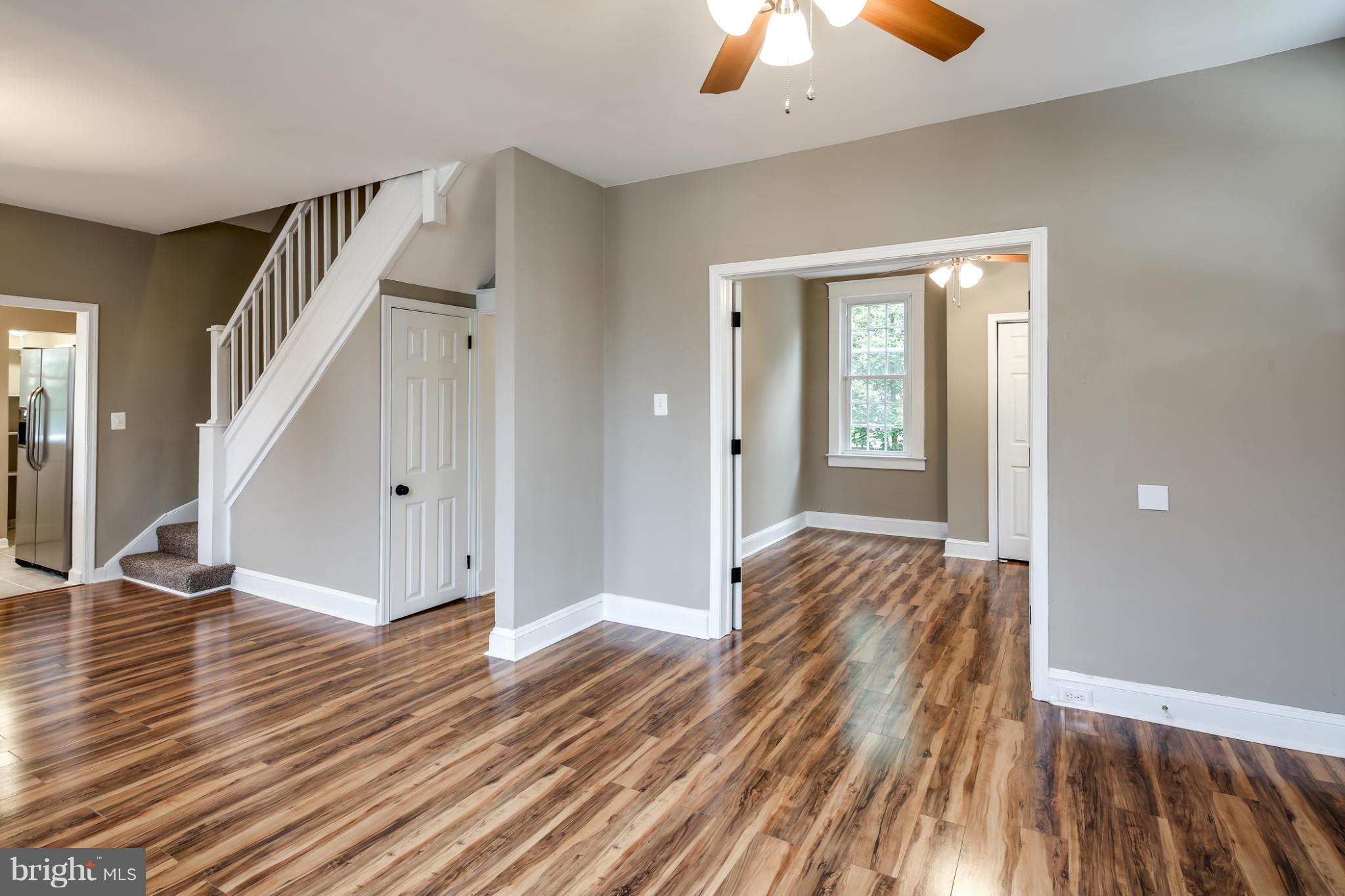622 North Bend Road Baltimore, MD 21229 - Photo 3 of 30 Living Room looking towards Staircase