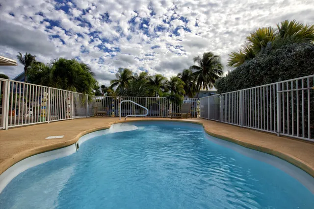 a view of a slide with a lake