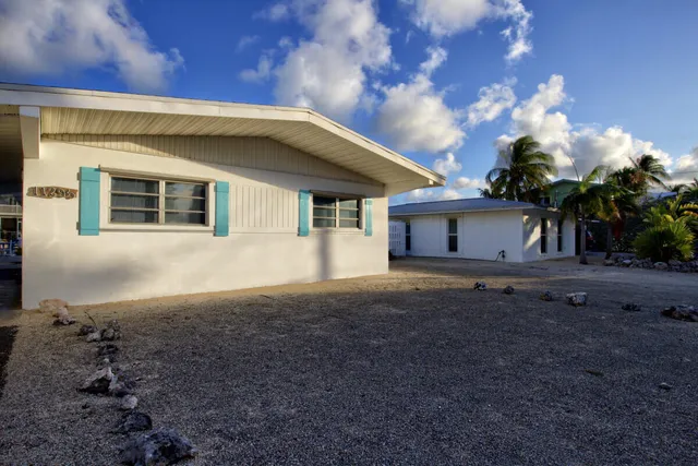 a house view with a backyard space