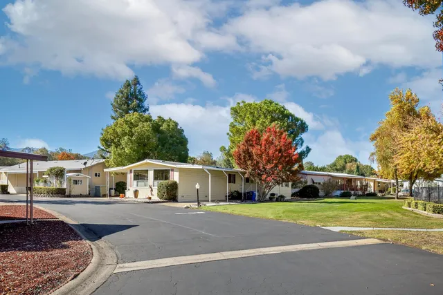 a house with trees in the background