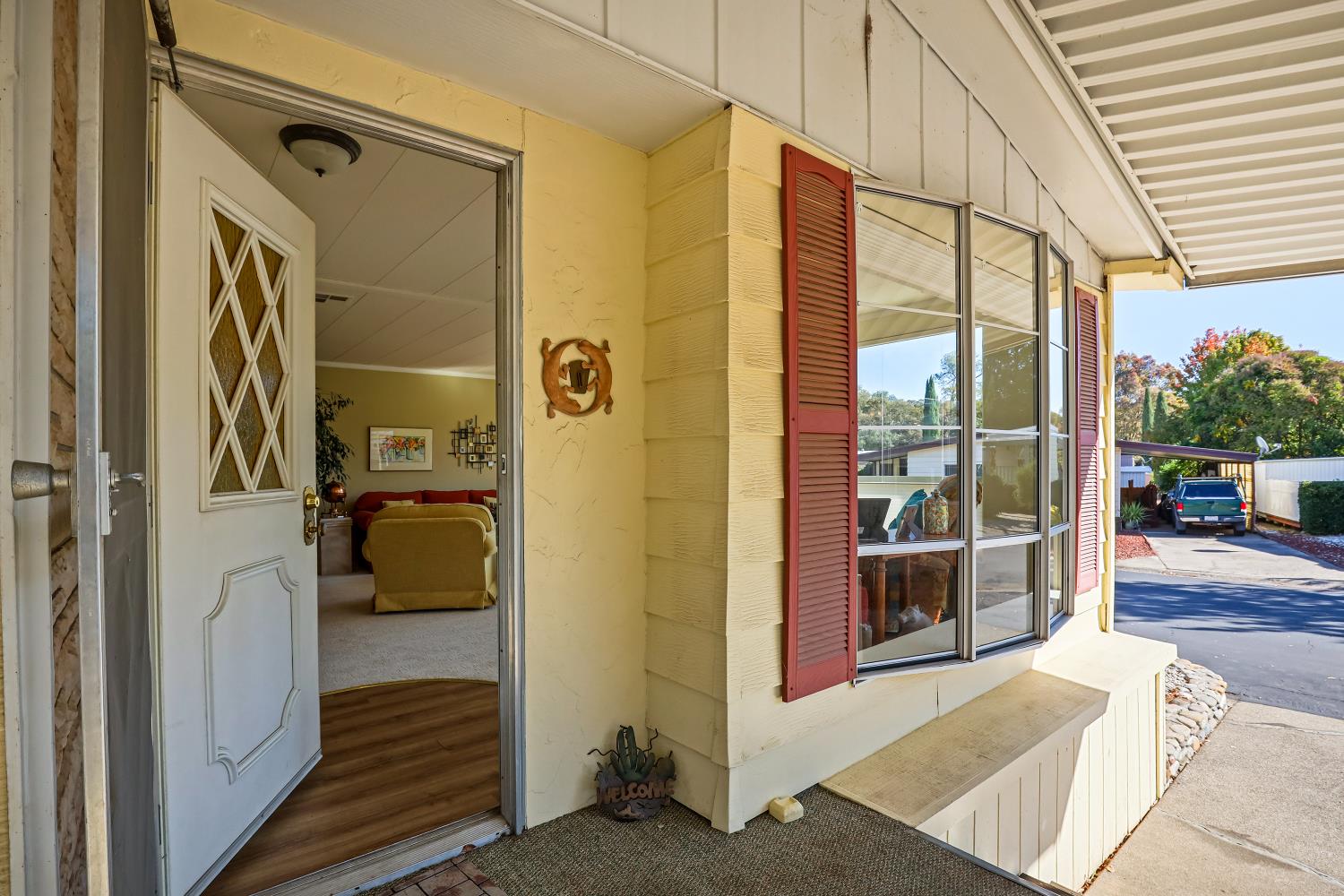 1330 Calaveritas Road, Unit 62 San Andreas, CA 95249 - Photo 43 of 47 a view of a hallway with a outdoor space