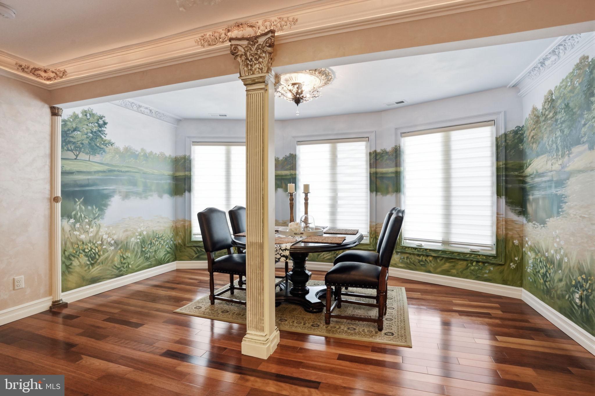 1066 Washington Crossing Road Washington Crossing, PA 18977 - Photo 54 of 92 a dining room with furniture and wooden floor
