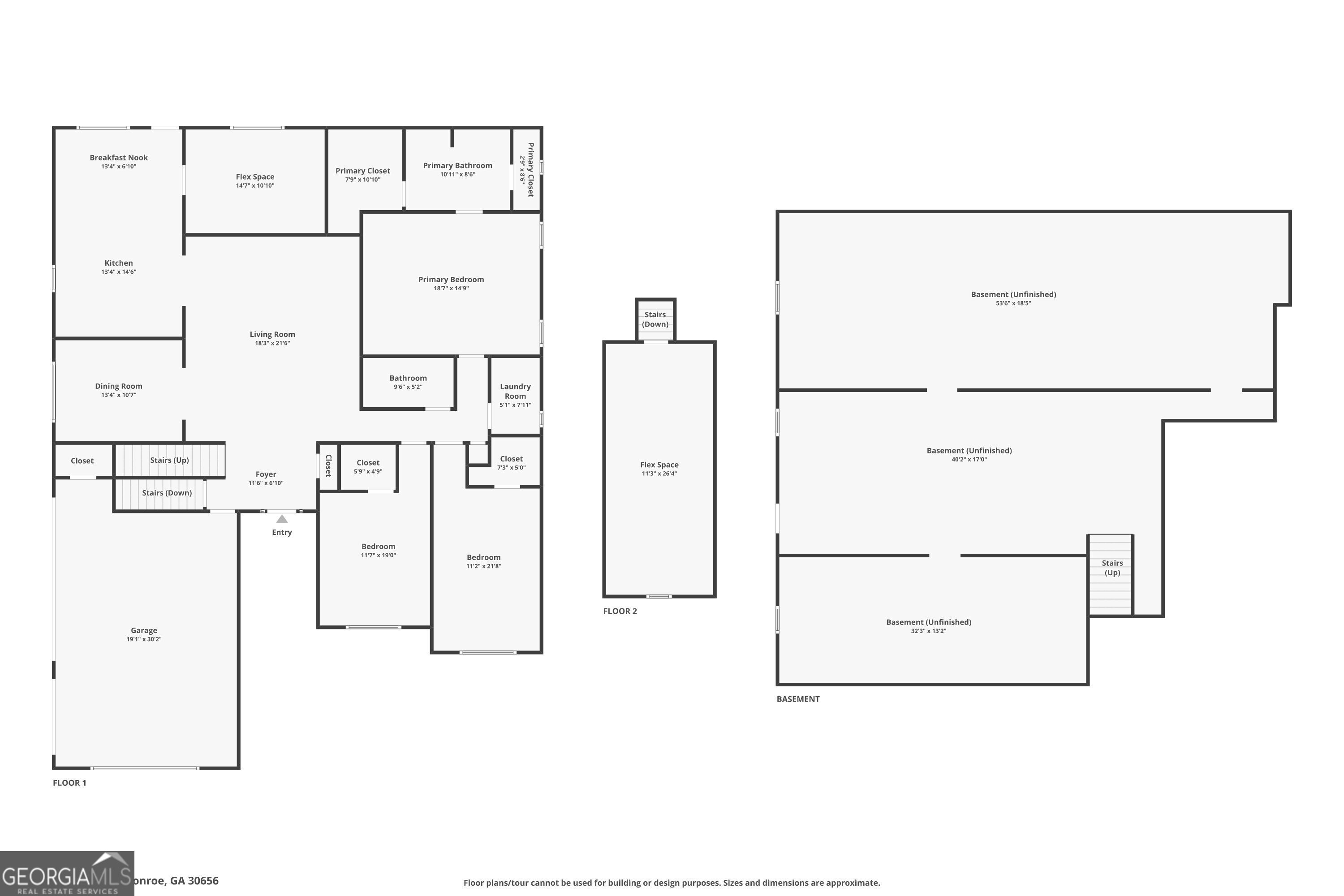 1229 Morgans Run Monroe, GA 30656 - Photo 2 of 2 Rendering shows a 3 car garge and this house is a 2 car garage also changing the sqaure footage of the bonus room above.