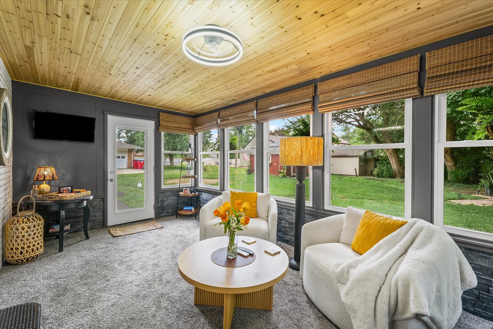 5 Golfview Drive Savoy, IL 61874 - Photo 20 of 42 a living room with patio furniture and a large window