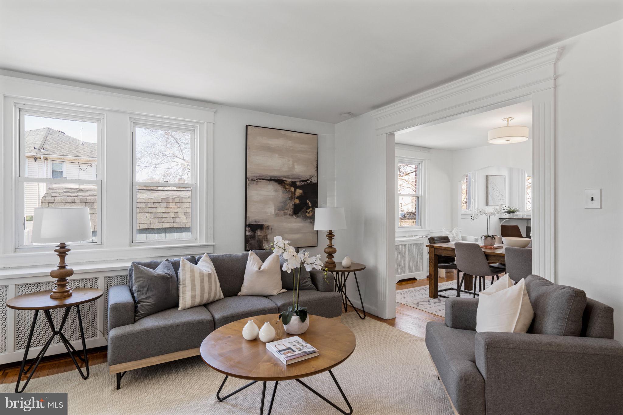 264 Pancoast Avenue Springfield, PA 19064 - Photo 9 of 38 a living room with furniture and a large window