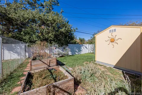 a view of yard from deck