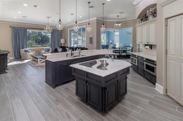 a bath tub sitting next to a window