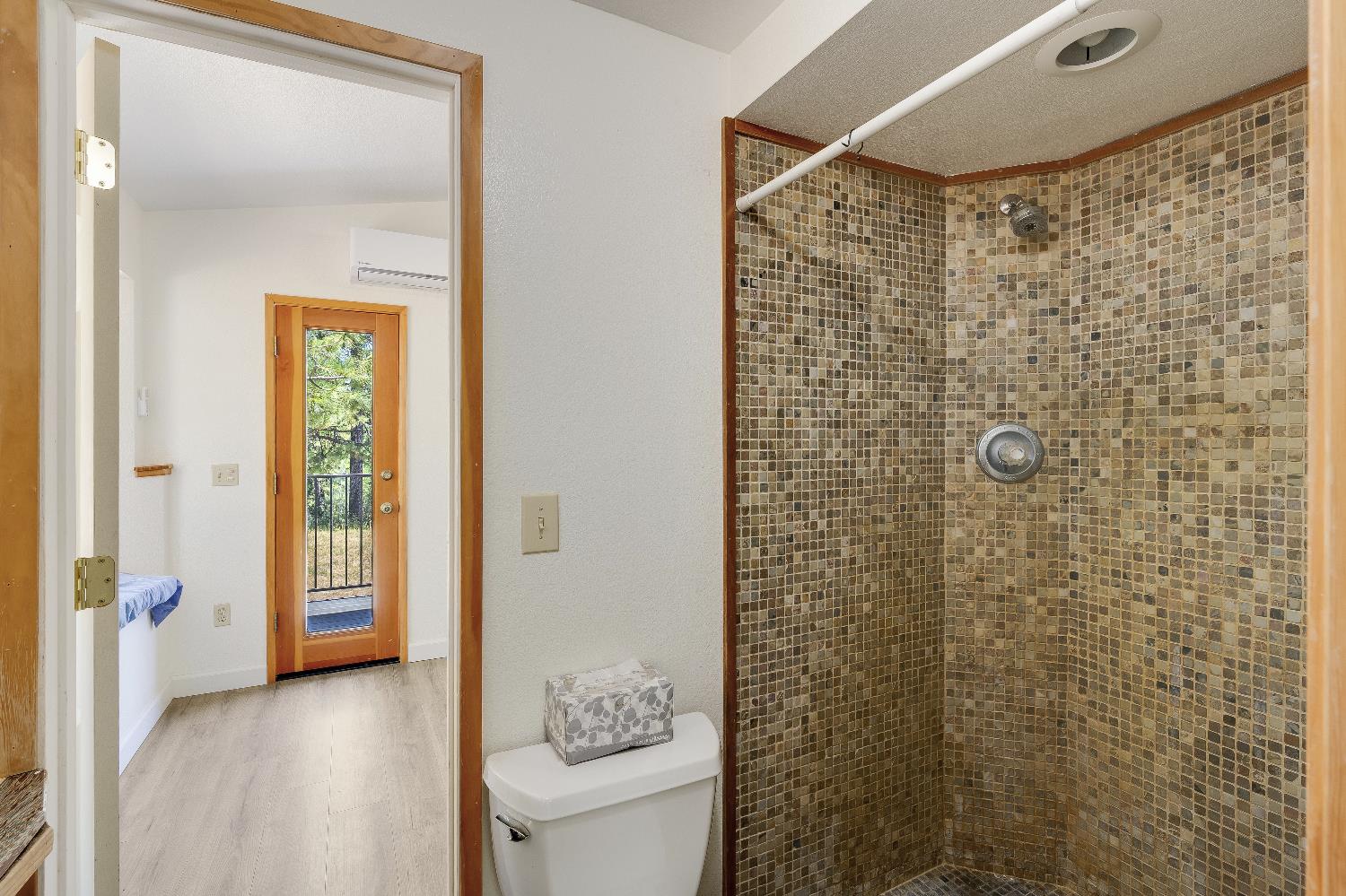 2261 Sand Ridge Road El Dorado, CA 95623 - Photo 33 of 61 a bathroom with a shower and a toilet