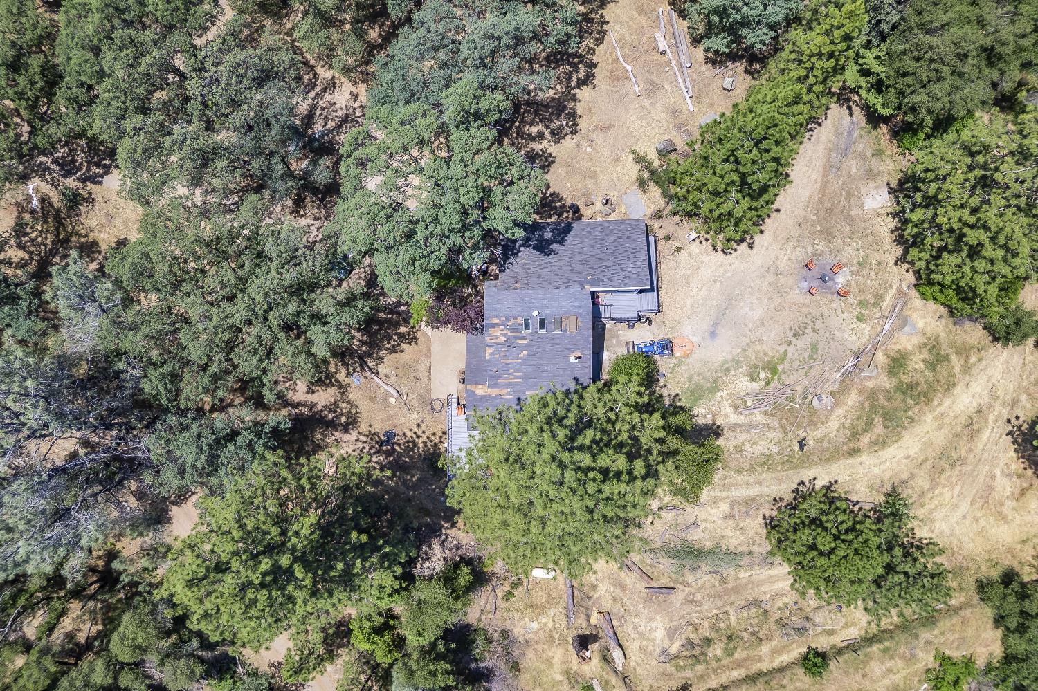 2261 Sand Ridge Road El Dorado, CA 95623 - Photo 57 of 61 an aerial view of a house with a yard and garden