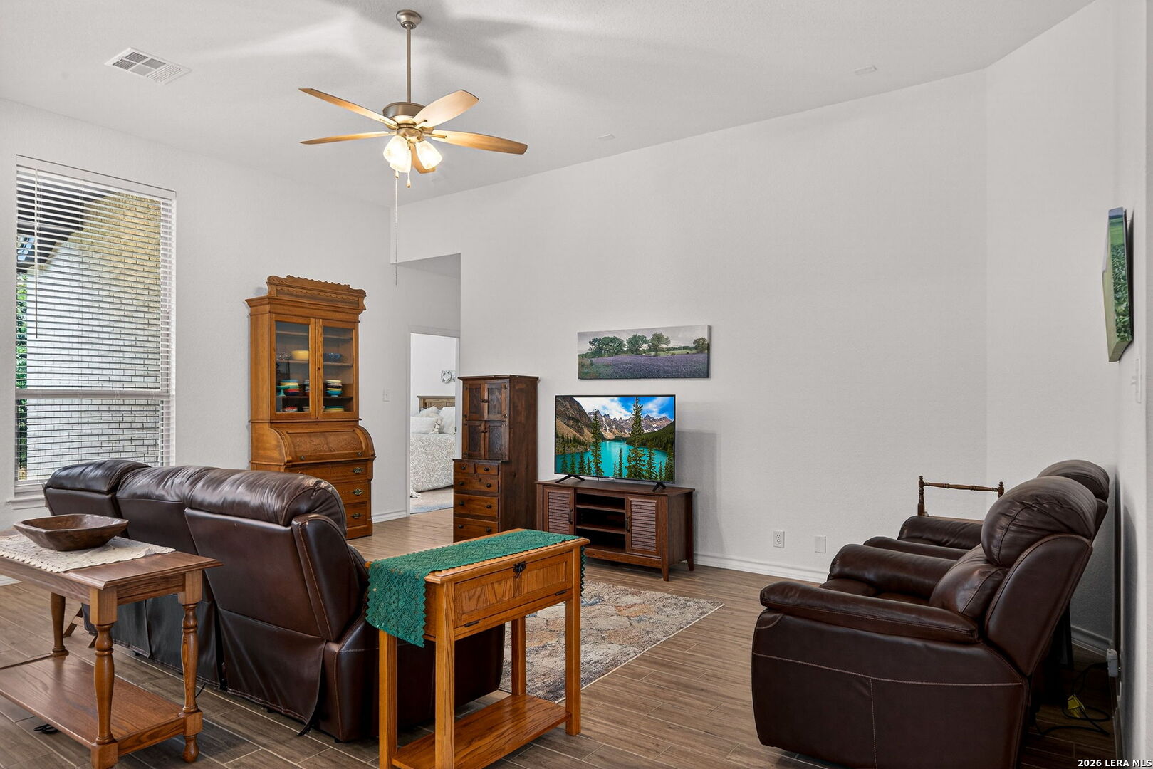 3146 Stokesay Bulverde, TX 78163 - Photo 9 of 30 a living room with furniture and wooden floor