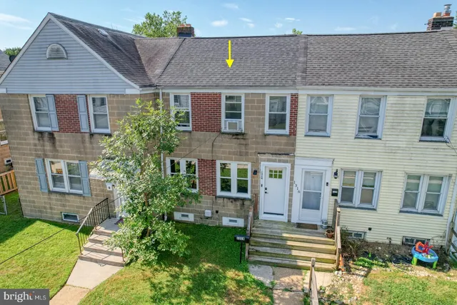 an aerial view of multiple house