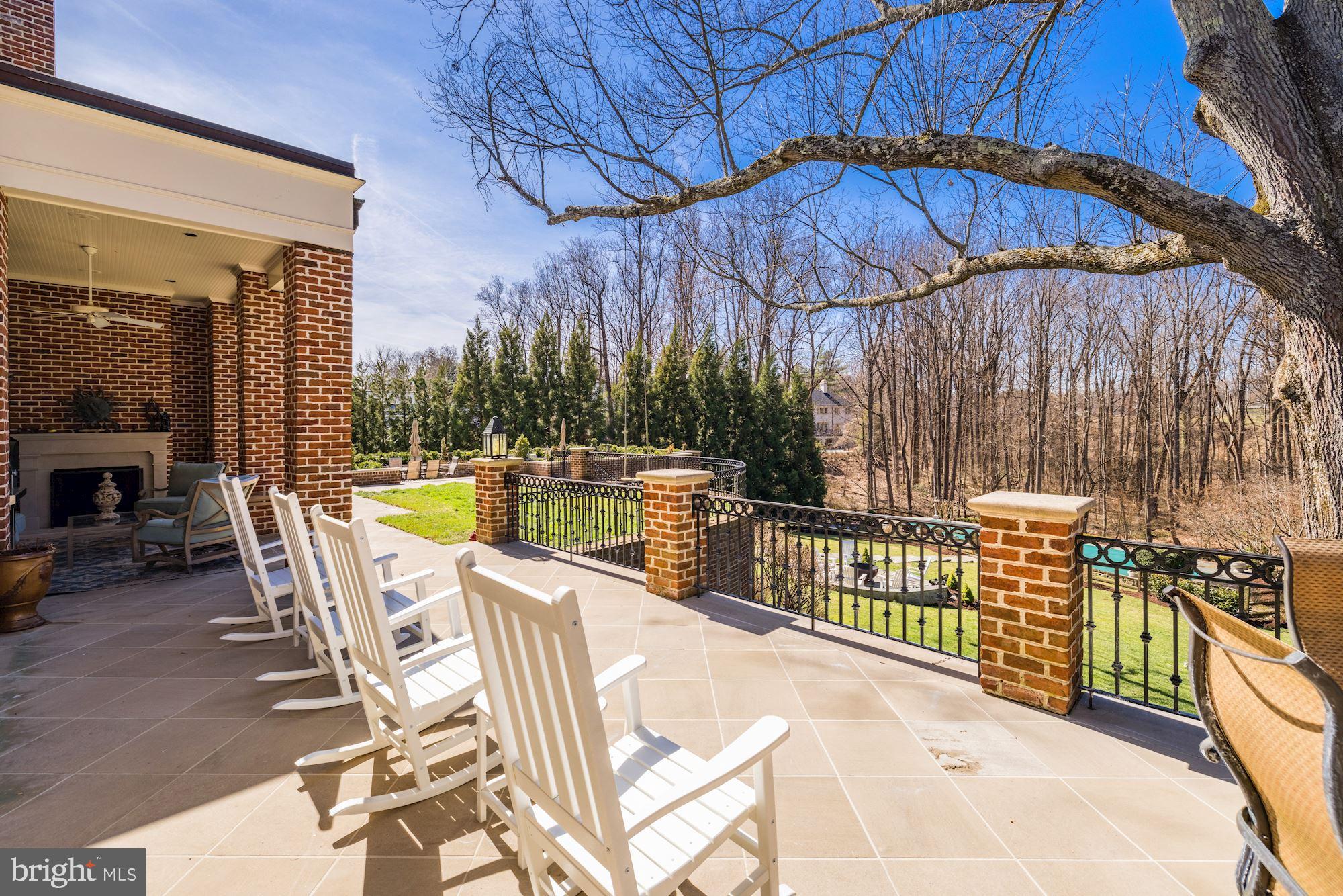 1000 Turkey Run Road McLean, VA 22101 - Photo 9 of 46 Terrace with view of Pool and Yard