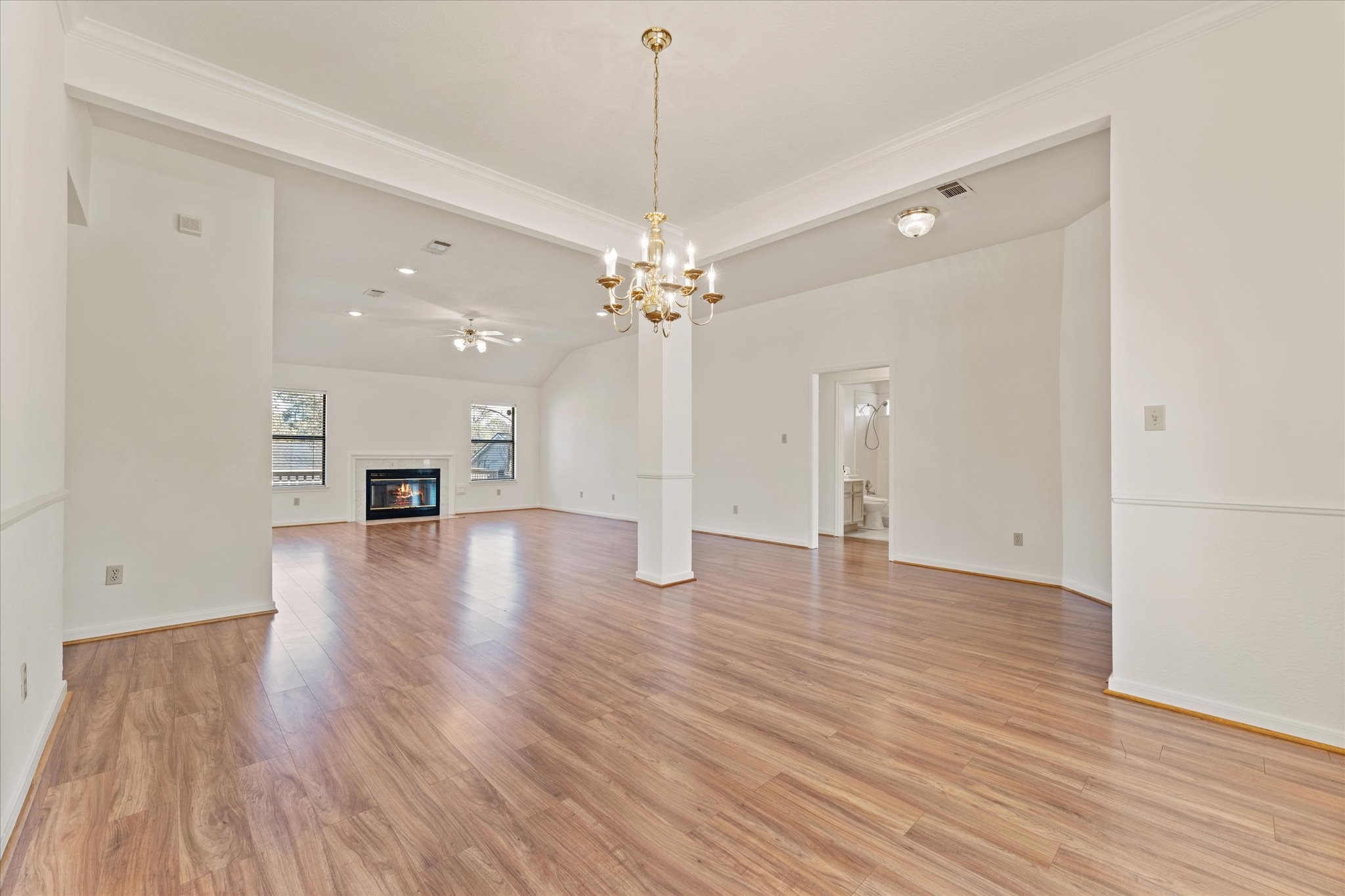 215 Deep Dale Lane Conroe, TX 77304 - Photo 9 of 34 View from the dining room looking towards the living space.