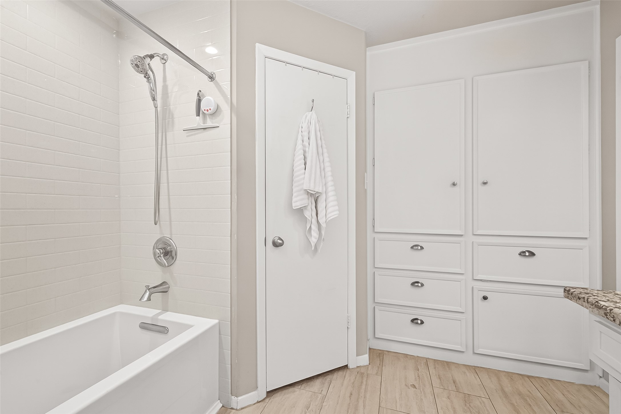 17611 Sorrell Ridge Drive Spring, TX 77388 - Photo 43 of 50 a bathroom with a bathtub and a shower