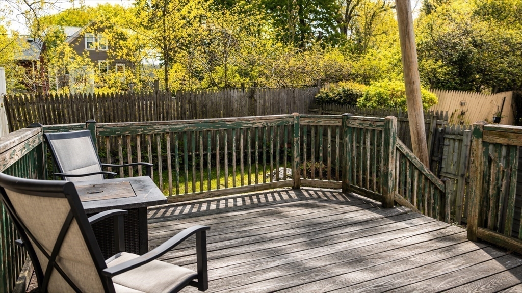 18 Ralston Road Boston, MA 02136 - Photo 20 of 26 a view of balcony with wooden floor and outdoor seating