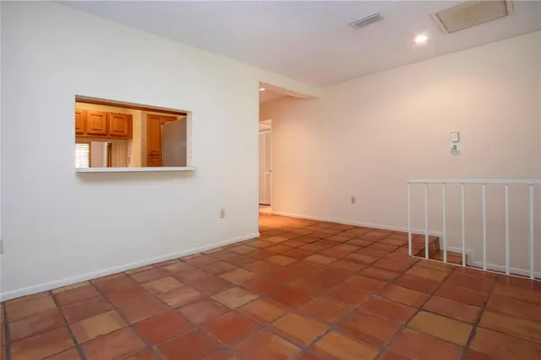a view of an empty room