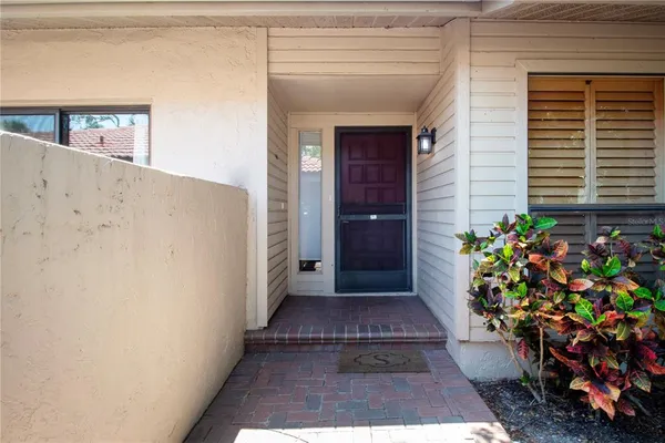 a view of a entryway door of the house