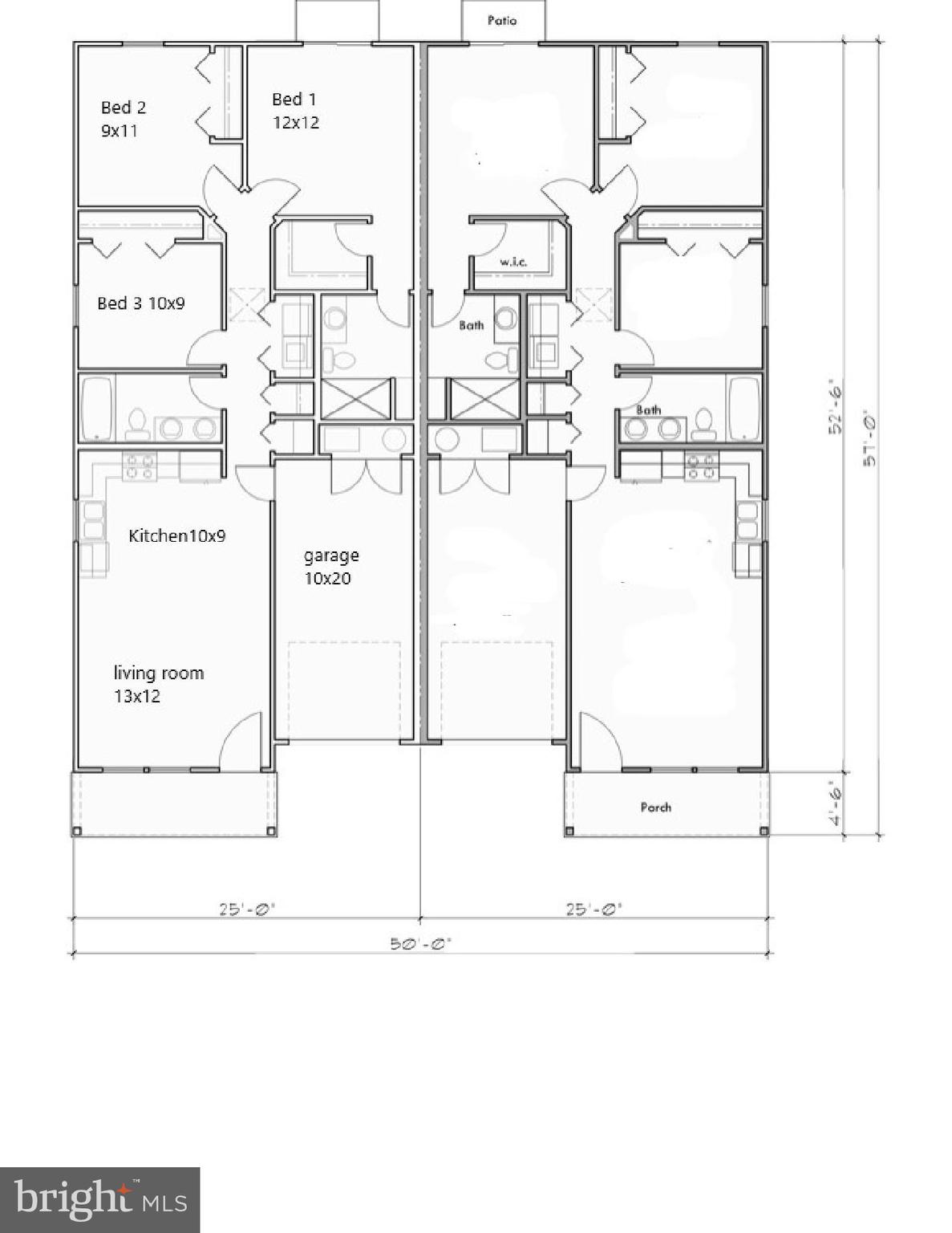 117 Charles Street Littlestown, PA 17340 - Photo 5 of 6 117- 1058 sq ft floor plan