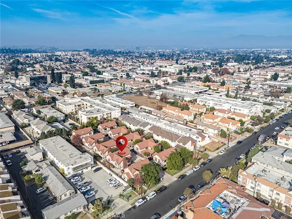 an aerial view of a city