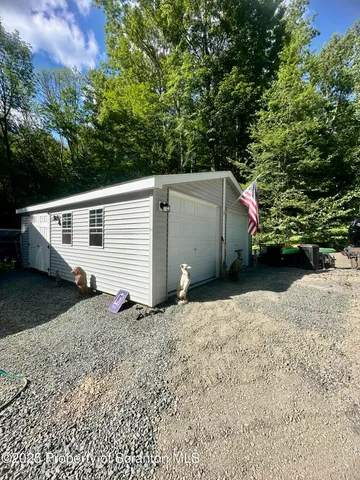 a view of yard from deck