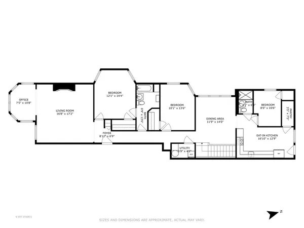 a picture of a floor plan