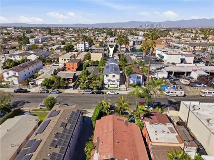 an aerial view of a city with lots of residential buildings