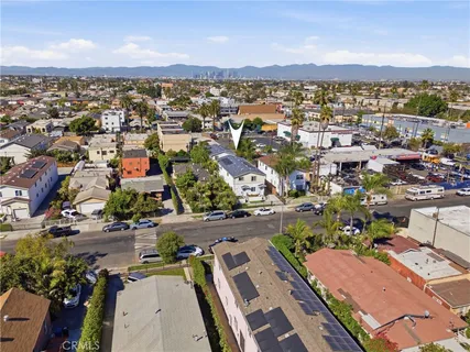 an aerial view of a city with lots of residential buildings