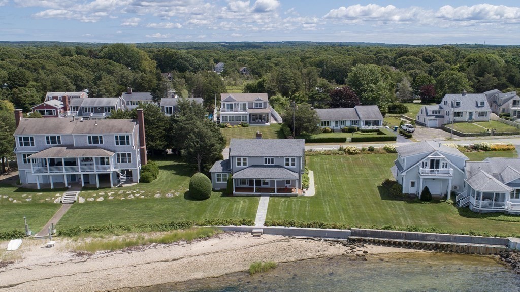 11 Bryant Road Bourne, MA 02532 - Photo 23 of 28 an aerial view of a house with a garden and swimming pool