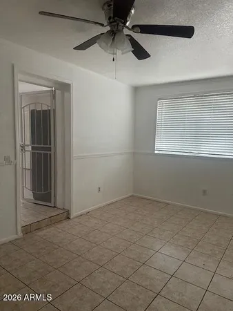 a view of a room with an empty space