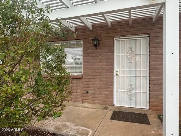a front view of a house