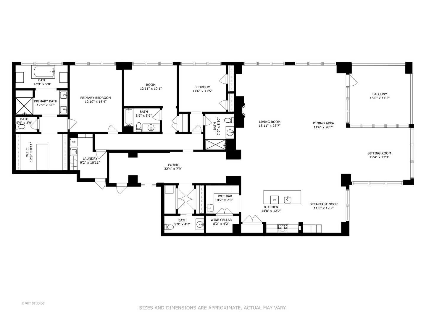 1109 West Washington Boulevard, Unit 4B Chicago, IL 60607 - Photo 6 of 6 a white and white photo of a living room