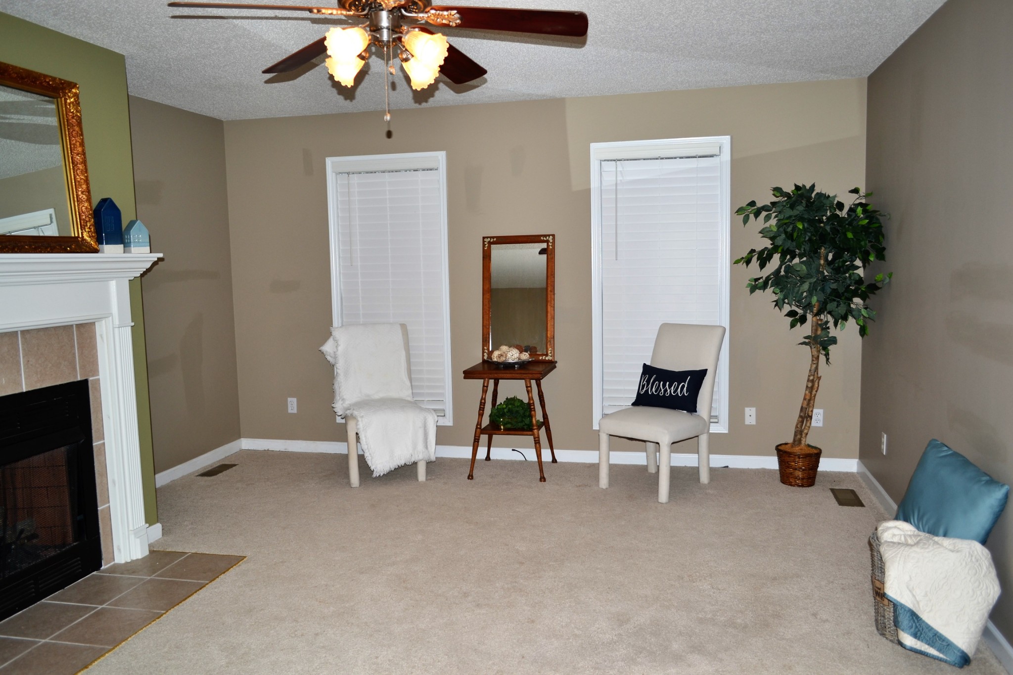 80 Eastridge Road Fayetteville, TN 37334 - Photo 18 of 43 a living room with furniture and a fireplace