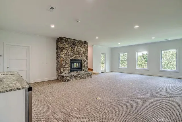 a view of deck with wooden floor